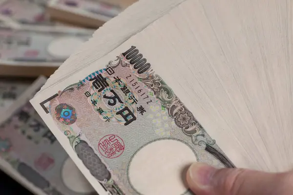 Японская Иена Банкнота Японская Валюта Японская Валюта Бизнес Концепция — стоковое фото