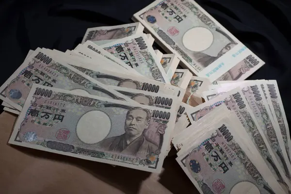 Japanse Yen Bankbiljetten Achtergrond Close — Stockfoto