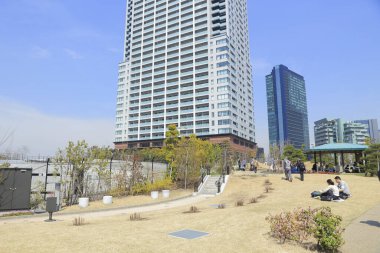 Japon şehir silüeti, gündüz modern mimari