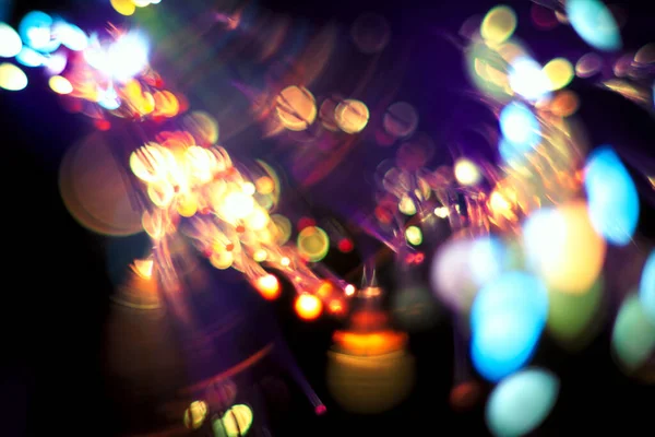 Luces Desenfocadas Fondo Fondo Abstracto Luces Colores Bokeh — Foto de Stock