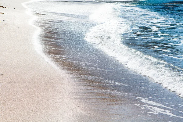 Ondas Mar Praia Arenosa — Fotografia de Stock