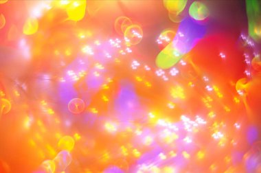 sihirli arka plan parlayan ışıklar ve doğal bokeh          