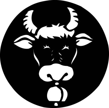 Çizgi film karakteri inek kafası çizimi