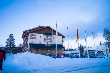 Finlandiya (Saariselka) Bulutlu bir günde Otel