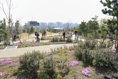 Tokyo, Japonya - meguro gökyüzü bahçesi giriş kapısı