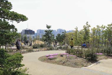 Tokyo, Japonya - meguro gökyüzü bahçesi giriş kapısı