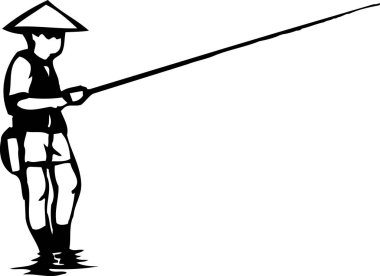 Çubuk ikonlu balıkçı