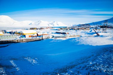 Kuzey kutbunun güzel kış manzarası