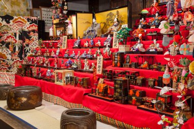 Japonya 'daki geleneksel Japon hediyelik eşya dükkanı.