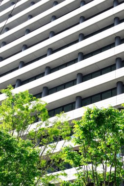 Tokyo, Japonya - Haziran 23, 2017: Tokyo 'da Hükümet Binası. 