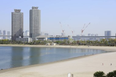 Tokyo, Japonya 'daki Odaiba Deniz Parkı