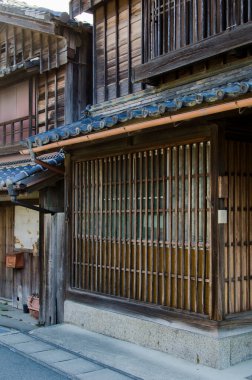 Geleneksel Japon mimarisinin detaylı görünümü