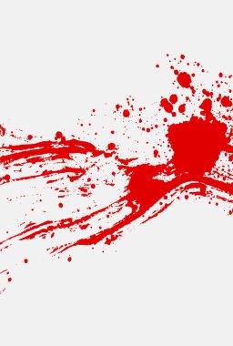 Gri arkaplanda kırmızı kan lekeleri