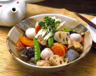 Geleneksel Asya mutfağı yakın çekim