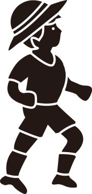  Beyaz arka planda şapkalı bir çocuğun resmi 