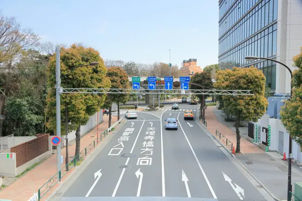 Занятая Улица Токио Япония Дневной Вид — стоковое фото