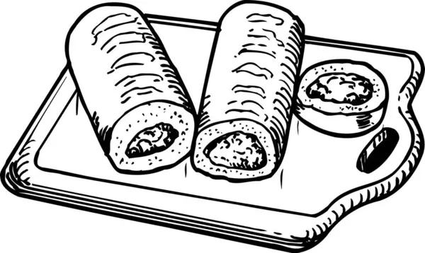 Печенье Очертания Иллюстрации Концепция Питания — стоковое фото