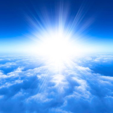 Güneş ve bulutlu sinsi 