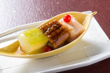 Lezzetli Asya mutfağına yakın çekim