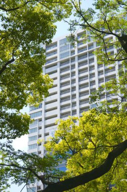 Gündüz vakti kentsel alandaki konut binalarının görüntüsü