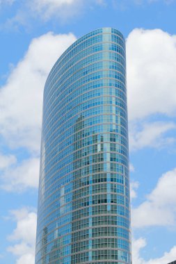 Modern şehir manzarası, kentsel ufuk çizgisi arkaplan görüntüsü 