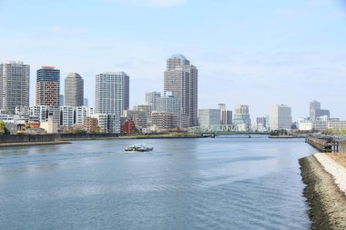 Tokyo Cityscape with Sumida river in Tokyo, Japan