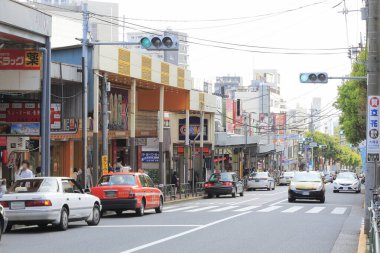 Tokyo 'daki trafik durumunun bir fotoğrafı..
