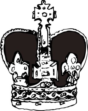 Beyaz arka planda izole edilmiş, basit siyah-beyaz çizimler.