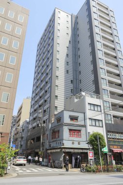 Tokyo, Japonya 'nın sokak manzarası 