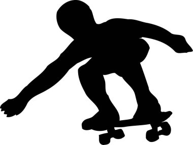 Siluet patenci simgesi, beyaz arkaplan üzerinde illüstrasyon