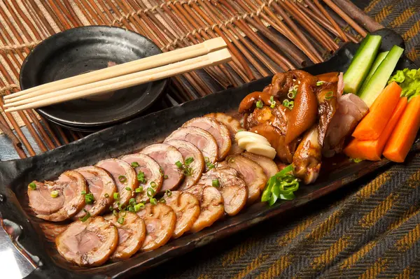 Geleneksel Asya mutfağı yakın çekim