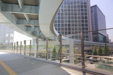 Modern Japon şehir manzarası gündüz görünümü