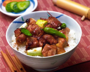 Geleneksel Asya mutfağı yakın çekim