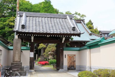 Tapınağın manzarası, Japonya 'nın güzel mimarisi.