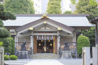 Japonya 'nın Kochi şehrindeki Katsurahama' daki Japon tapınağı.