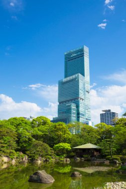 Osaka, Tennoji Park 'taki Japon bahçesi.