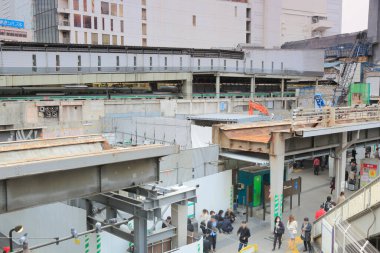 Shibuya İstasyonu 'nun yenilenmesi, Eski Toyoko Hattı, Tokyo, Japonya