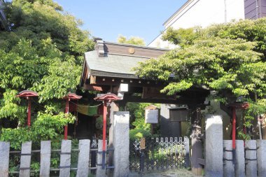 Eski bir Japon tapınağının resimli görüntüsü