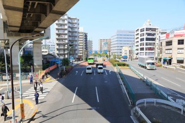 Modern şehir manzarası, kentsel ufuk çizgisi arkaplan görüntüsü 