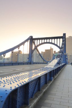 Tokyo, Japonya 'daki köprünün detaylı görüntüsü  