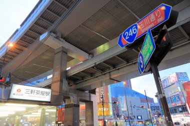 Japonya 'nın Osaka bölgesinin manzarası