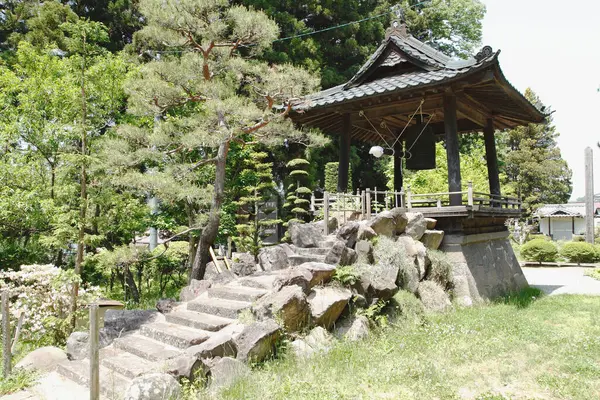 Живописный Вид Древней Японской Святыни — стоковое фото