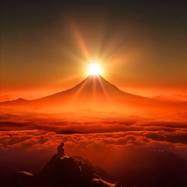 Dawn Mount Fuji — Stock Photo, Image