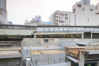 Shibuya İstasyonu 'nun yenilenmesi, Eski Toyoko Hattı, Tokyo, Japonya