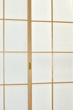 Japon geleneksel sürgülü kapı yakın çekim görüntüsü