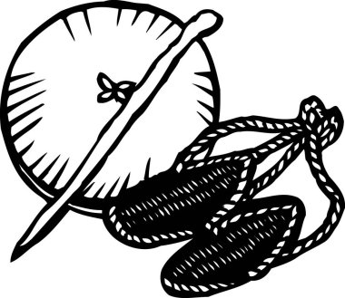 Hasır terlikler, beyaz arkaplanda izole edilmiş basit siyah beyaz çizimler.