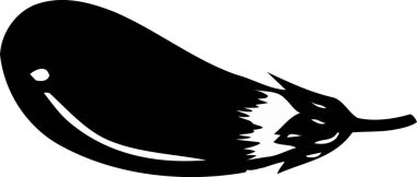 patlıcan çizimi beyaz arkaplanda izole edildi