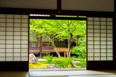 Kyoto Japonya 'daki güzel mimari detaylarının görüntüsü 