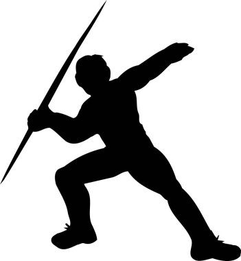 Adam cirit atıyor, beyaz arka planda izole edilmiş siyah beyaz çizimler.