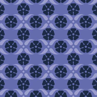  Güzel, soyut bir çiçek süsü çizimi.